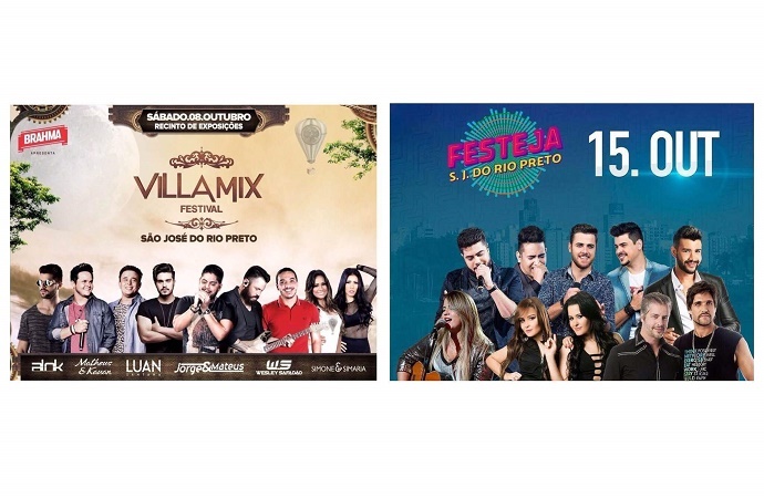 RINGUE: Villa Mix e Festeja vão realizar festivais em outubro e brigar por público