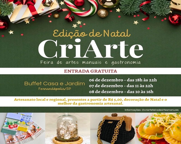 ARTESANATO: CriArte de Natal acontece esse final de semana