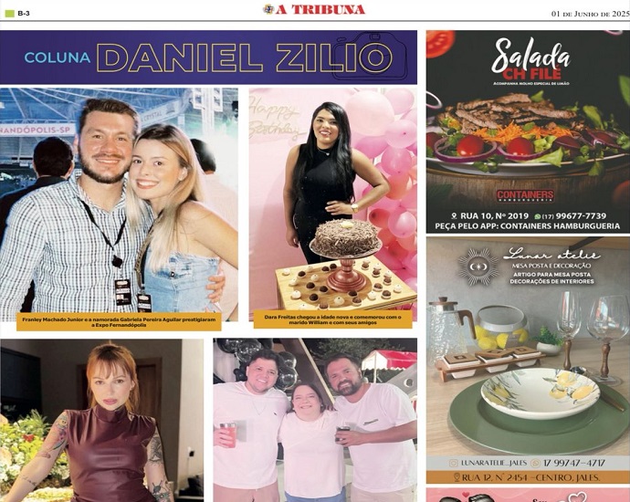 COLUNA DANIEL ZILIO: o destaque da semana foi para a Expo Fernandópolis
