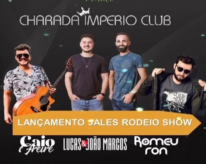 LANÇAMENTO: Jales Rodeio Show será lançado na Charada Império Club