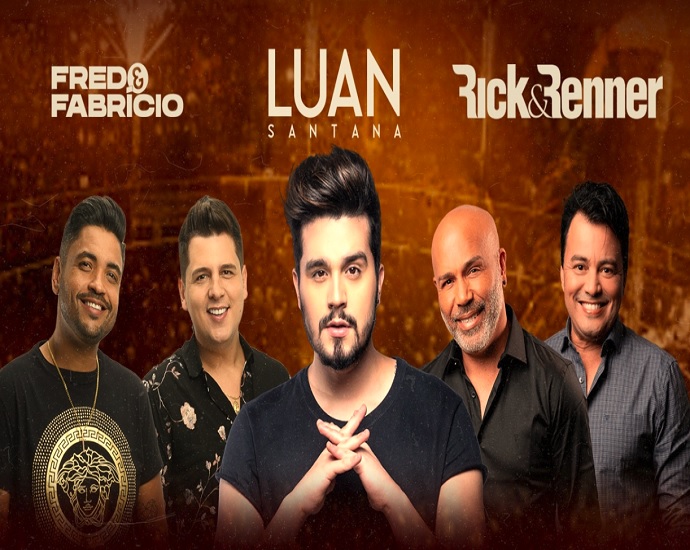 URÂNIA: Festa do Peão terá Luan Santana, Rick e Renner e Fred e Fabrício de portões abertos para a população