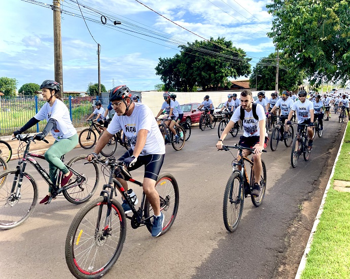 PEDAL: Pedalada de Natal reuniu centenas de ciclistas em prol ao Fundo Social de Solidariedade